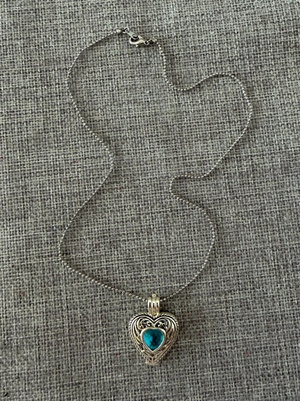 Silver Tone Locket Necklace “Daughter” Engraved Back Sentimental Gift